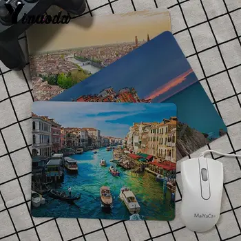 

Yinuoda New Arrivals Italy City Customized MousePads Computer Laptop Anime Mouse Mat Soft Rubber Professional Gaming Mouse Pad