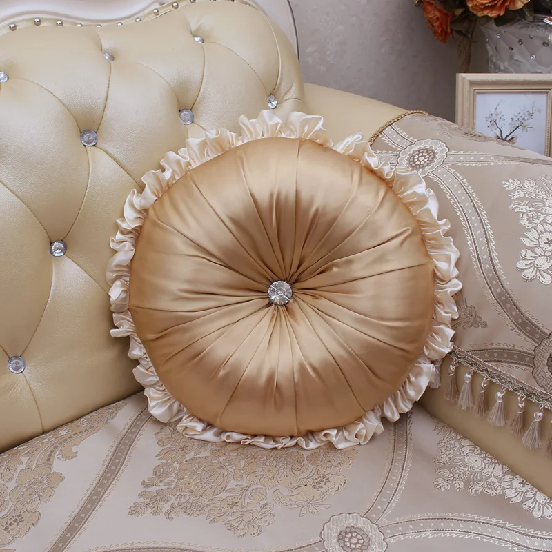 2019 New European decorative diamond sofa round cushions pillows home