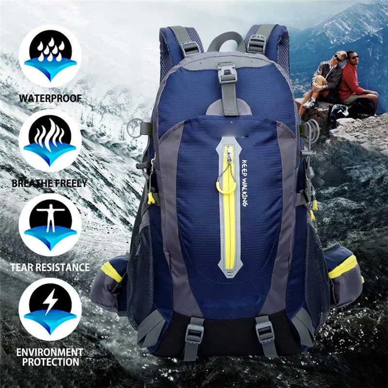 Outdoor Waterproof Camping Hiking Backpack Sports Bag Travel Mountain