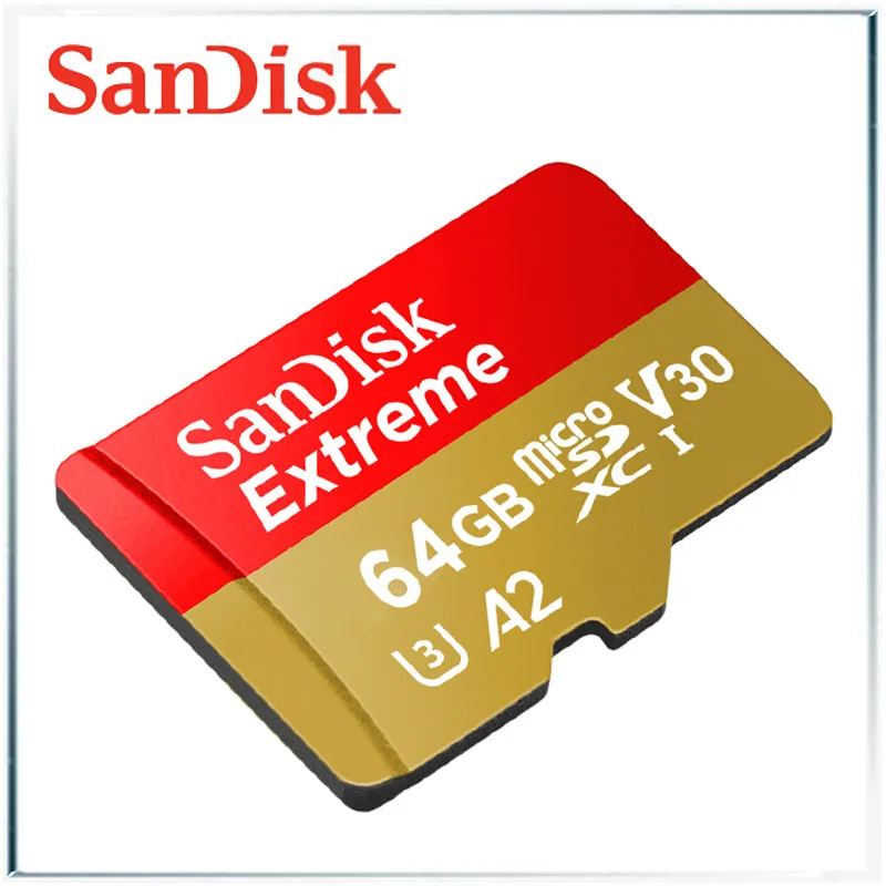 Sandisk экстремальные карты microsd карты памяти san диск micro sd карты uhs i tf cartao de memoria 128 ГБ 256 ГБ 64 ГБ 32 ГБ tarjeta sd-карта - Емкость: 64GB Card