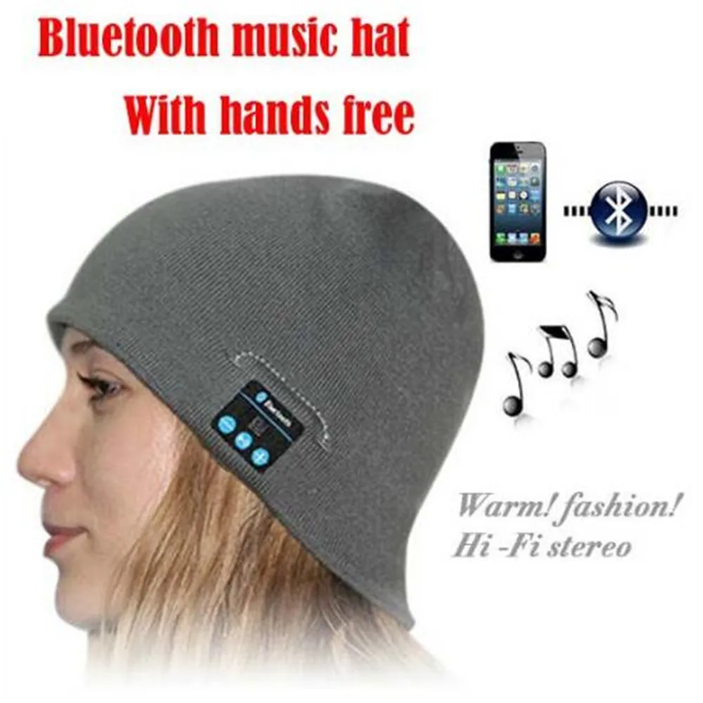 Стерео Bluetooth наушники шапка с наушниками для мужчин и женщин зимняя спортивная стерео Музыка Беспроводная музыкальная шапка для iPhone samsung