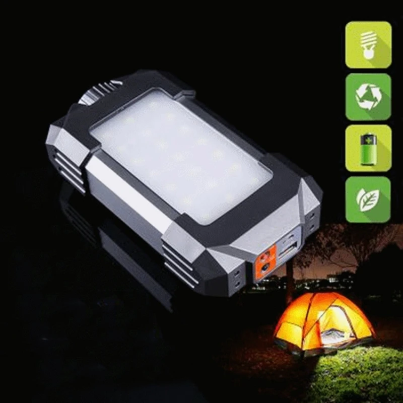 

IPX5 Waterproof Tent Lantern Camping 21 LEDs Light Rechargeable Emergency Lamp 5400mAh Power Supply Gray