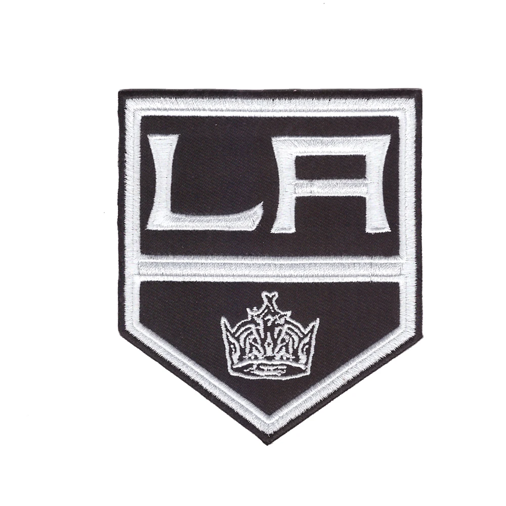 

National Hockey Logo Patches Embroidery Los Angeles Kings Official Hockey Primary Team iron on patches Stickers applique