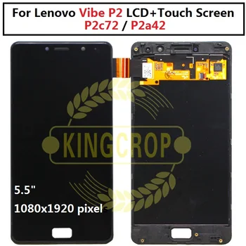 

Original LCD For 5.5" Lenovo Vibe P2 LCD Display Touch Screen Digitizer Assembly With Frame For Lenovo P2 P2c72 P2a42 LCD