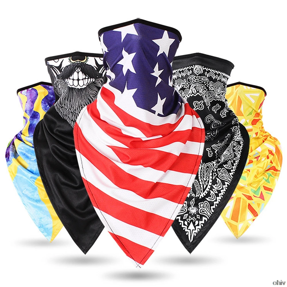 WOSAWE мотоциклетный треугольный шарф хип-хоп дизайн бандана шарф унисекс многофункциональная маска для лица треугольная маска Уличный Скейтборд
