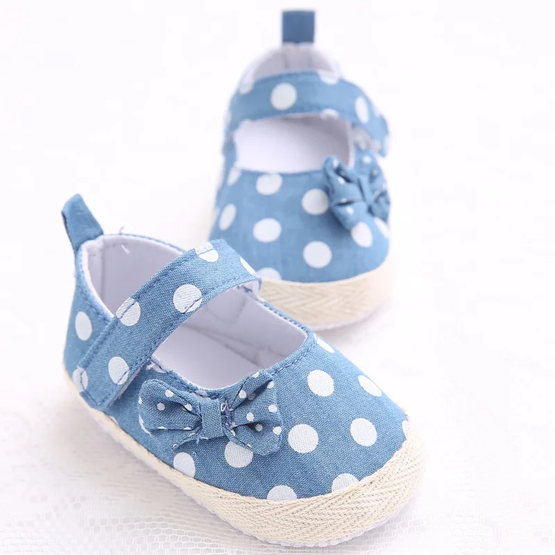 Baby Shoes Girls Princess Crib Bebe First Walkers Mary Jane Polka Dot