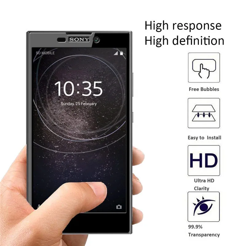Закаленное Стекло для sony Xperia L2 Экран протектор L 2 H3311 H3321 H4311 H4331 полное покрытие