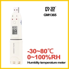 RZ Профессиональный цифровой регистратор данных влажности и температуры ЖК-дисплей Низкое энергопотребление температура GM1365