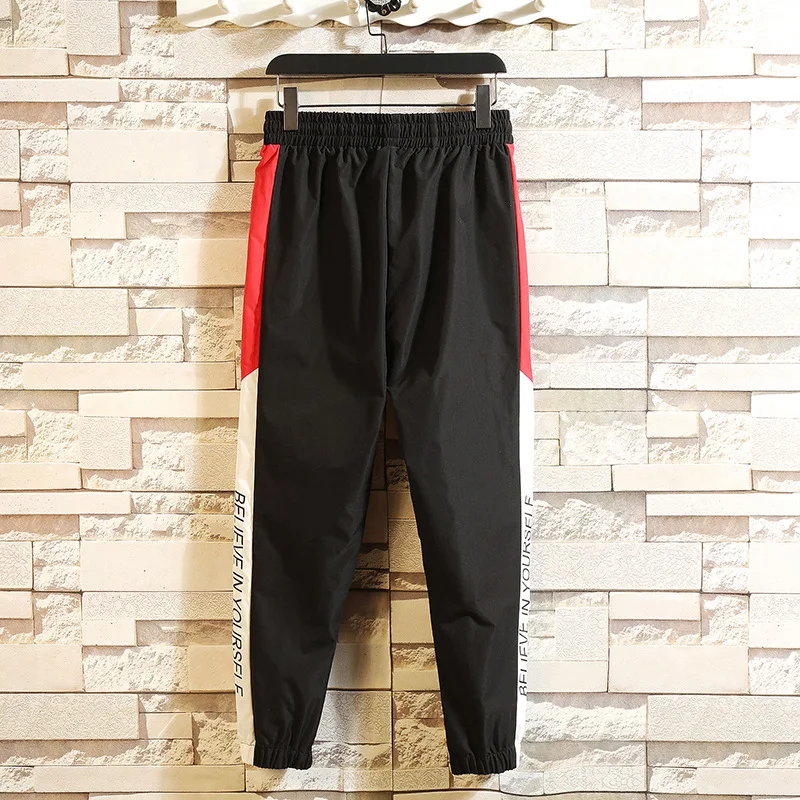 Primavera Blue Hombre Mens Moda Balck Hip Los Blue Hombres Pantalones Coreana Camisetas black De grey Streetwear Legible Sudor Chándal Red Hop dRwx7d