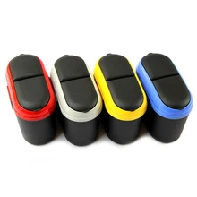 1 шт. портативный дорожный автомобильный мусорный ящик мусорная корзина мини-Корзина держатель Чехол разноцветный синий/серый/красный/желтый