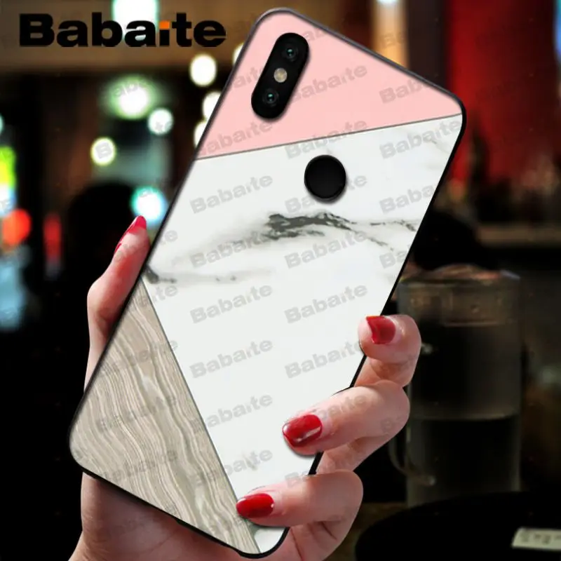 Fashion Geometric Splice Pattern Marble gold pink marble stone