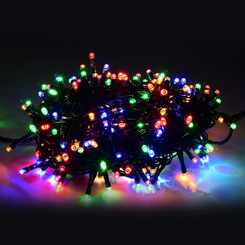 US Plug 30M 200LEDS 24V Xmas Lampe Led Light Decoration String Fairy Christmas Tree Garlands Lights