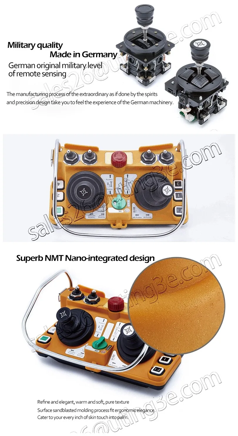 Промышленный беспроводной Радиоуправляемый джойстик F24-60 дистанционного управления для подъемного крана 1 передатчик Joistick 1 Приемник пульт дистанционного управления