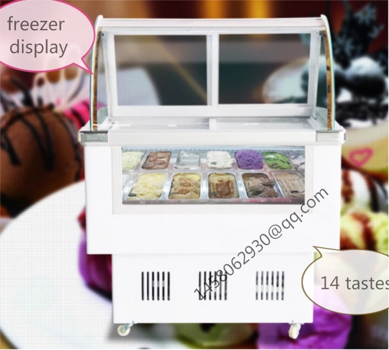 

Italian Ice Cream Display Freezer Mini Ice Cream Display Freezer display cabinet hard ice cream showcase