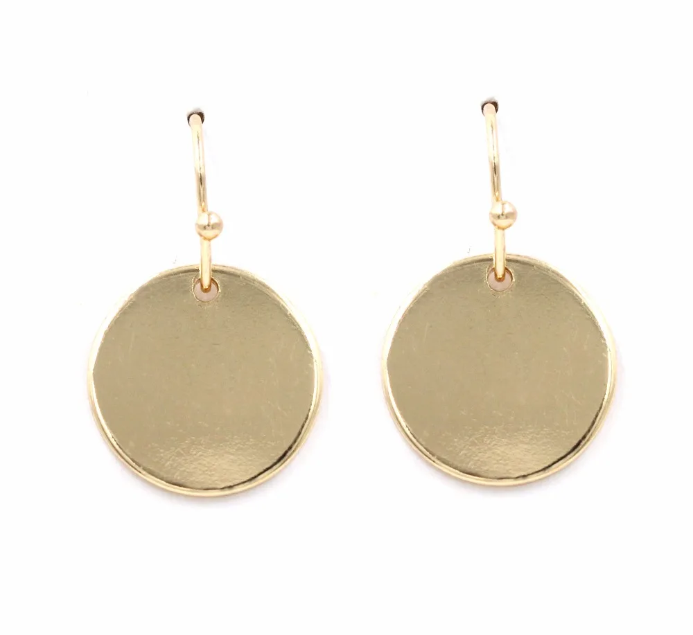 Geometric Round Cute Disc drop earrings for Women