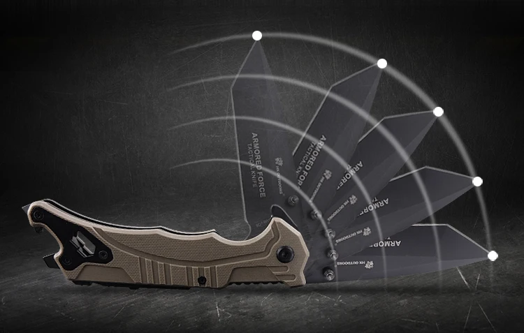 HX на открытом воздухе ZD-024A бронированный тактический высокой твердости складной нож, дикий нож выживания самообороны носить открытый нож выживания