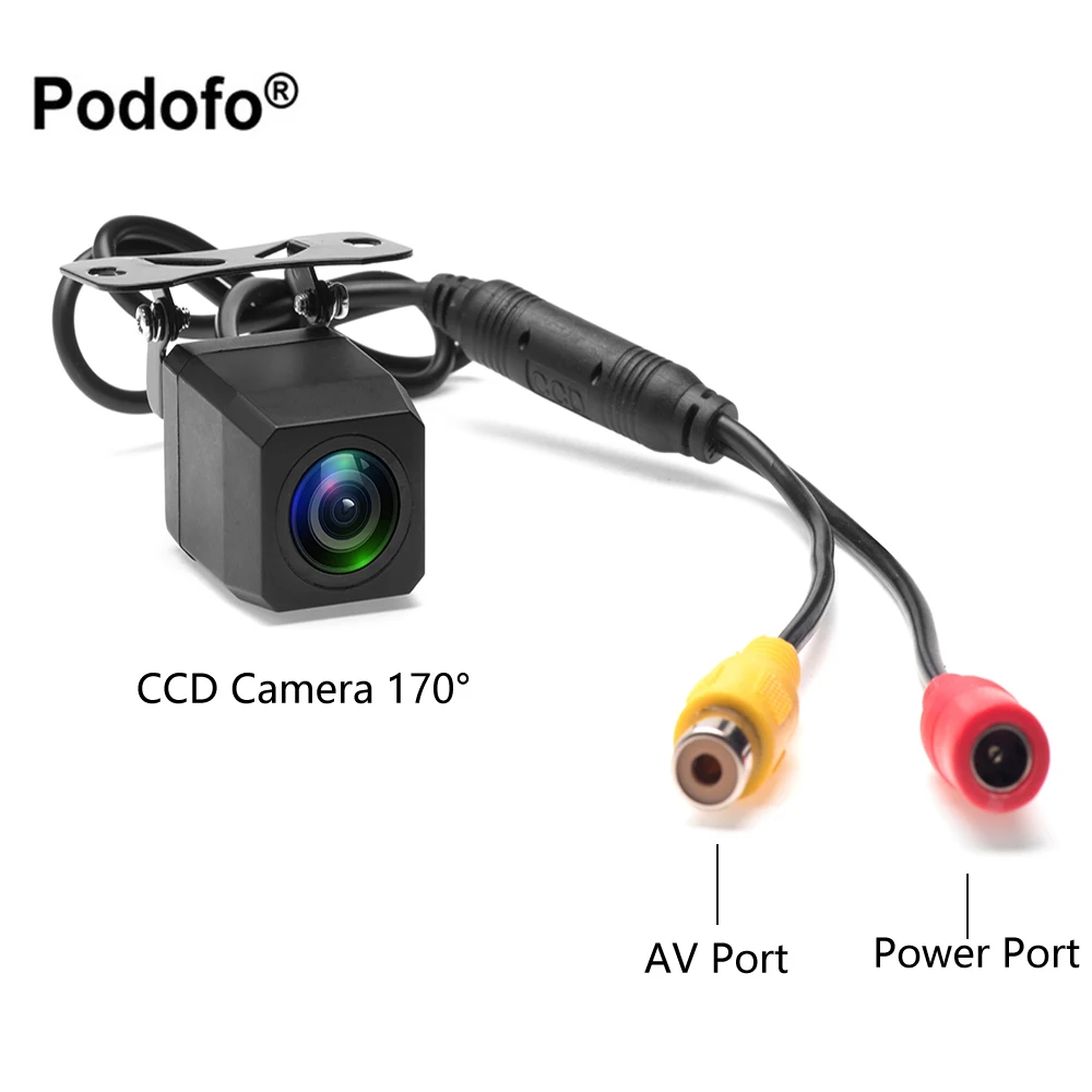 

Podofo IP68 Waterproof Rear View Camera Car Back Reverse Camera SONY MCCD Night Vision Parking Assistance Cameras ( Guide Line)