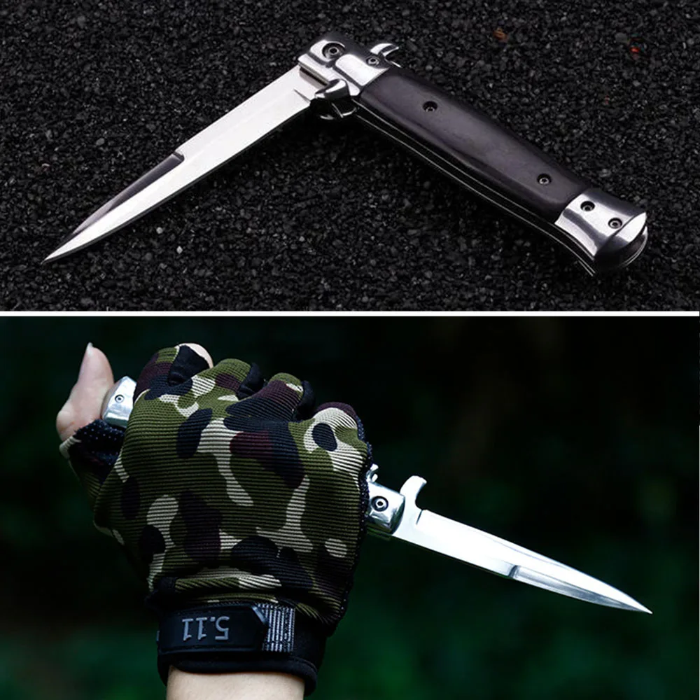 Супер PDR складной нож для выживания на открытом воздухе, охотничий нож, походные карманные ножи, складные деревянные ножи с нержавеющей ручкой