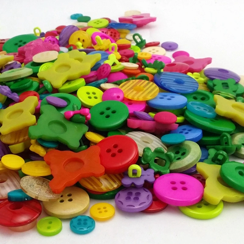 

Colorful DIY Resin Buttons with Size 10mm-30mm & All Shapes and Patterns Mix