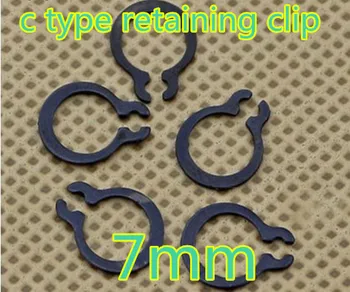 

100pcs/lot m7 7mm C type snap ring ,C type retaining clip ring washer alloy steel