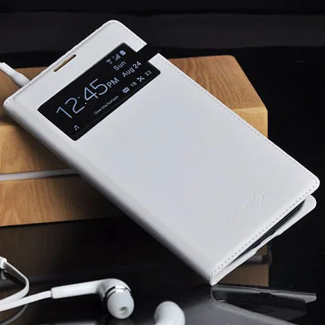 Smart View Flip Cover кожаный чехол для телефона для samsung Galaxy S4 GalaxyS4 S 4 GT 9500 I9500 I9505 I9506 GT-I9500 GT-I9505 samsung - Цвет: White