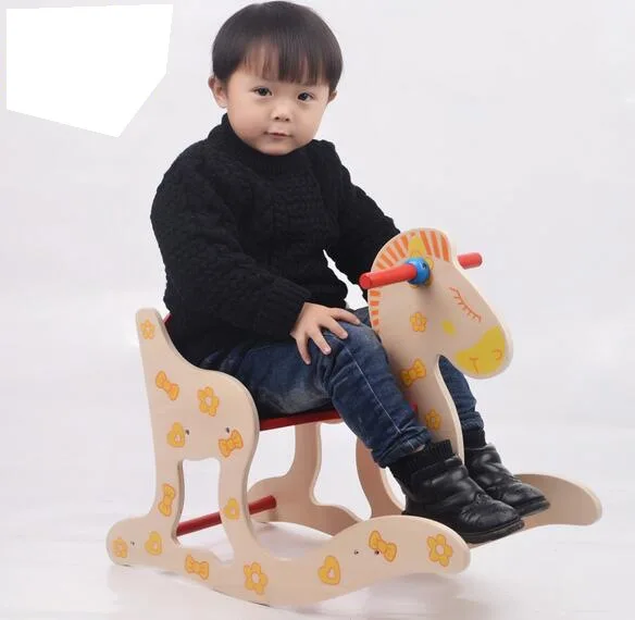 Wooden Rocking Horse Baby Puzzle Toy Rocking Horse 1-5 Year Old Children Stool Children's Chair Children's Furniture Wooden Rocking Horse Baby Puzzle Toy Rocking Horse 1-5 Year Old Children Stool Children's Chair Children's Furniture