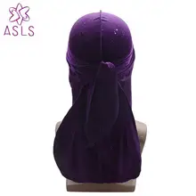 Премиум Блестящий бархат дюраг 360, 540720 волн Экстра длинный хвост и широкие ремни для мужчин головной убор для байкеров повязка бандана