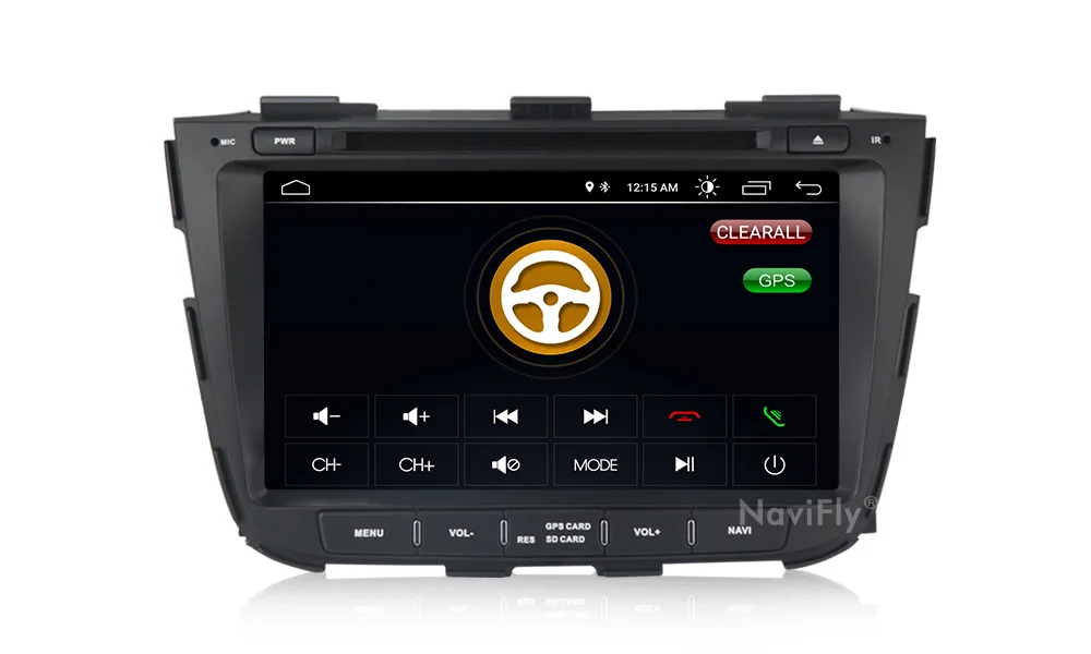 Discount Navifly Android 8.1 car Multimedia DVD gps for Kia Sorento 2013 2014 car dvd 2 din radio player audio map BT stereo navigation 11