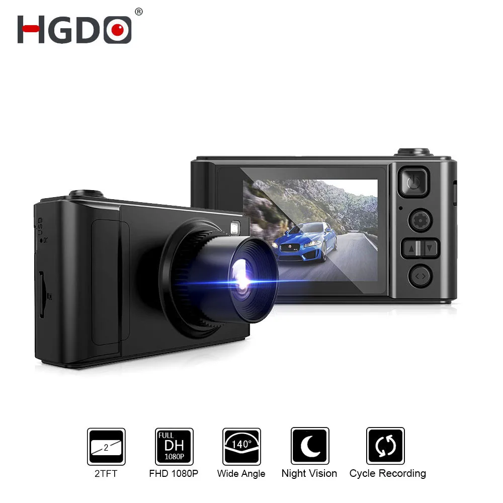 HGDO 2" Car DVR Mini Dash cam Full HD Car Cam