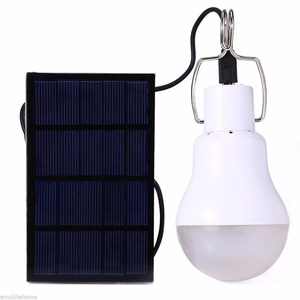 

Solar Lamps 1.5w 130lm Solar Light Portable Solar Light Bulb with 12 Emitters Sloar Wall Lamp Waterproof IP44