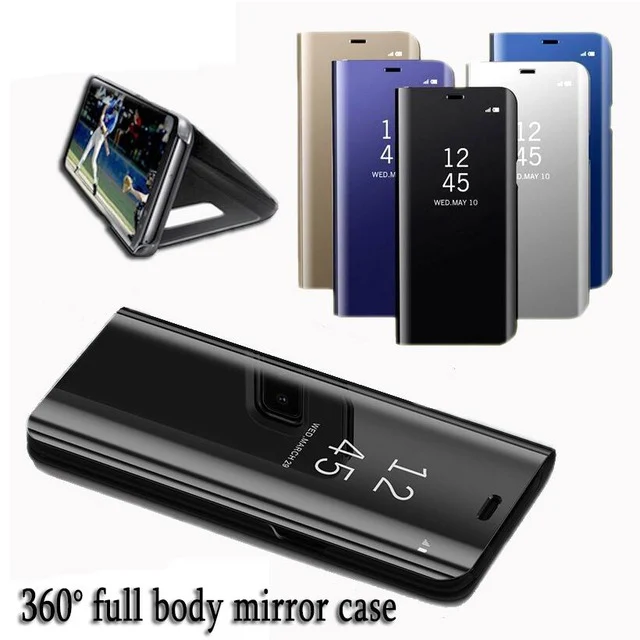 

Clear View Mirror Smart Case For Xiaomi Redmi 4X 5 Plus Note 3 4 5 4X 5A cover Case for Xiaomi mi A1 A2 MIX 2 Flip Stand Cases