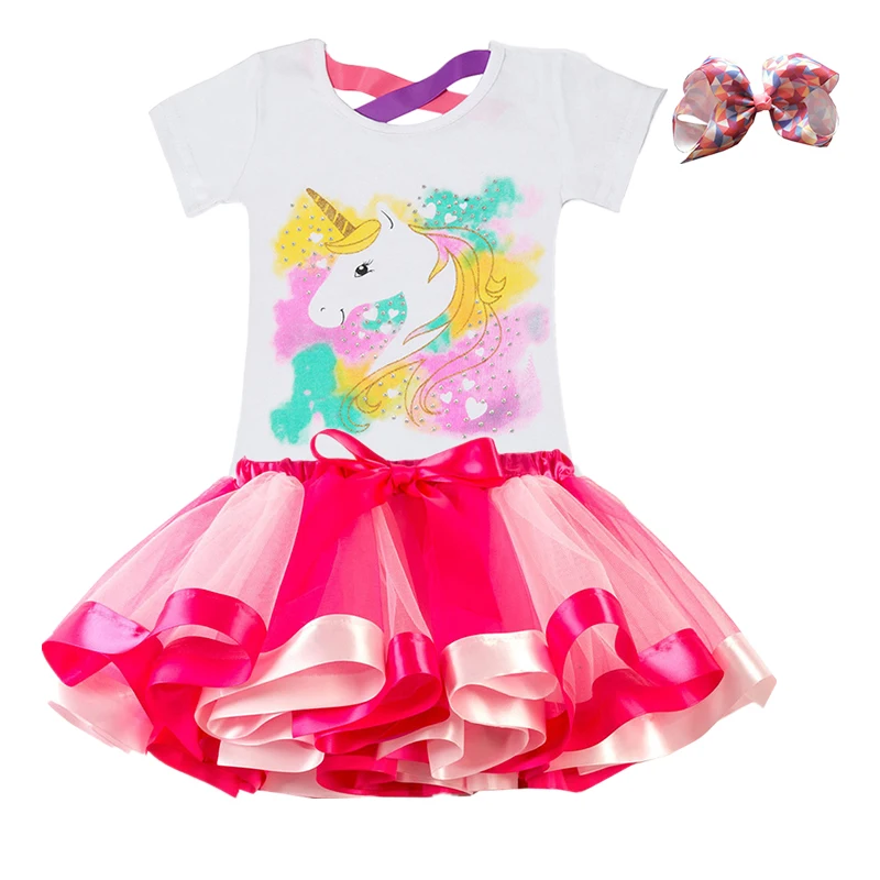 Детские платья принцессы для девочек; вечерние платья с единорогом для девочек; Vestidos; коллекция года; детское платье с единорогом; Детские комплекты одежды с единорогом