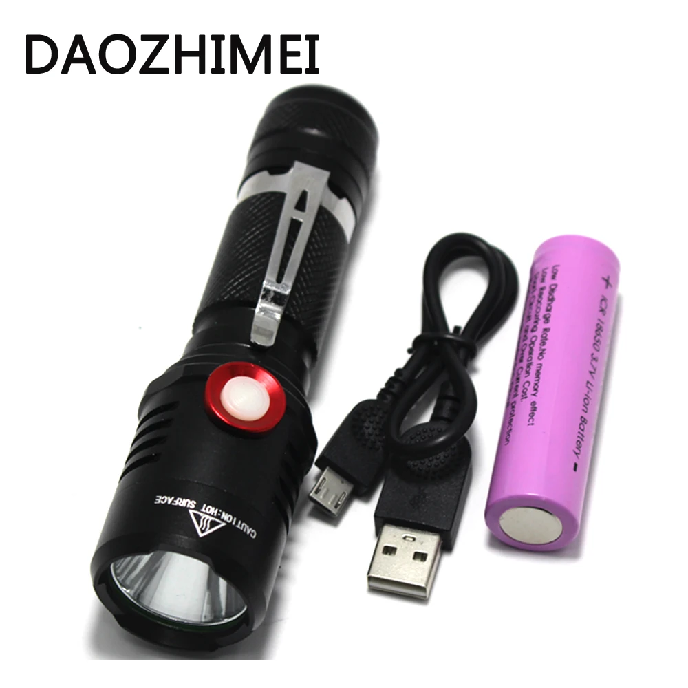 5000 lumenXM L2 LED Rechargeable Flashlight l2 Lantern Waterproof