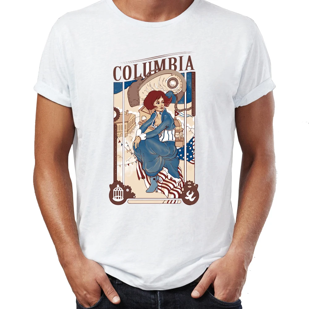 Мужская футболка Elizabeth Bioshock Infinite Gaming Gamer Awesome Tee|Футболки| |