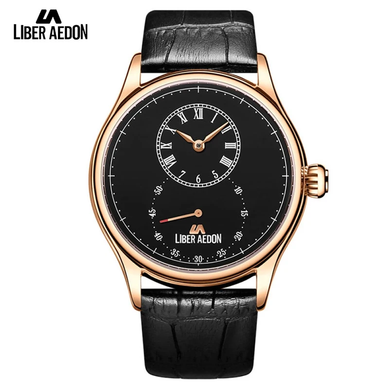 

Liber Aedon Limited Edition Men watches Brand Luxury Mechanical Wristwatch Leather Watchband Waterproof Men Watch Wedding Gift