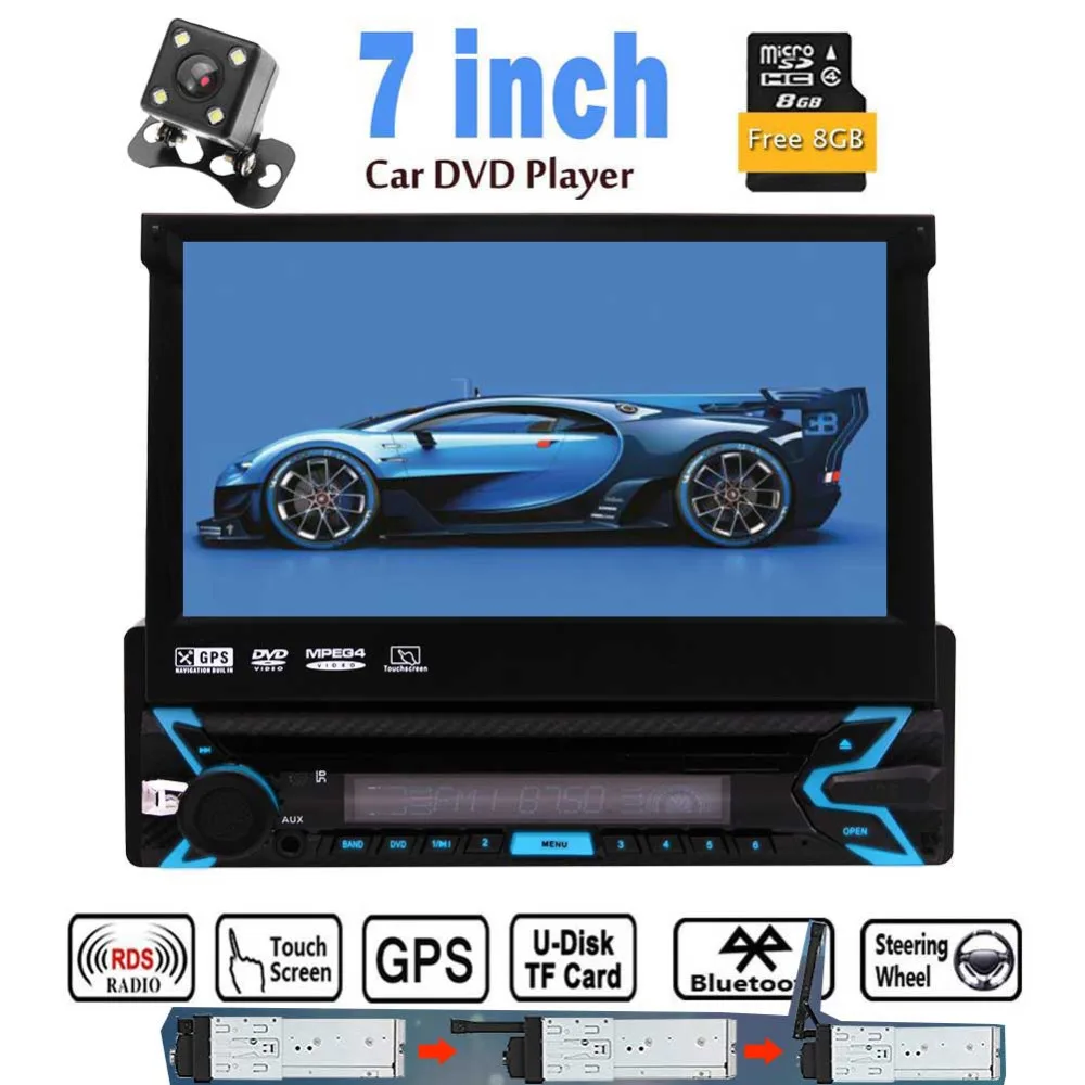 

Radio Built-in Microphone Bluetooth With Remote Control Eincar In Dash Single Din Car Stereo Auto Radio 7 Inch HD Touch Screen