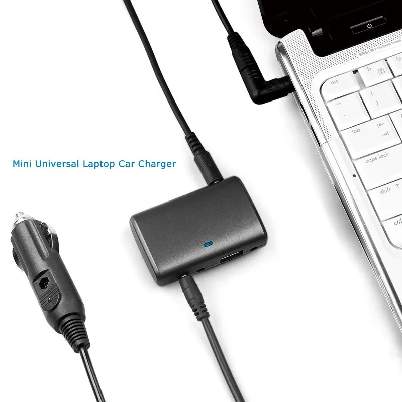 15 21V 65W Ultra Slim Universal Laptop Car Charger For Lenovo Samsung