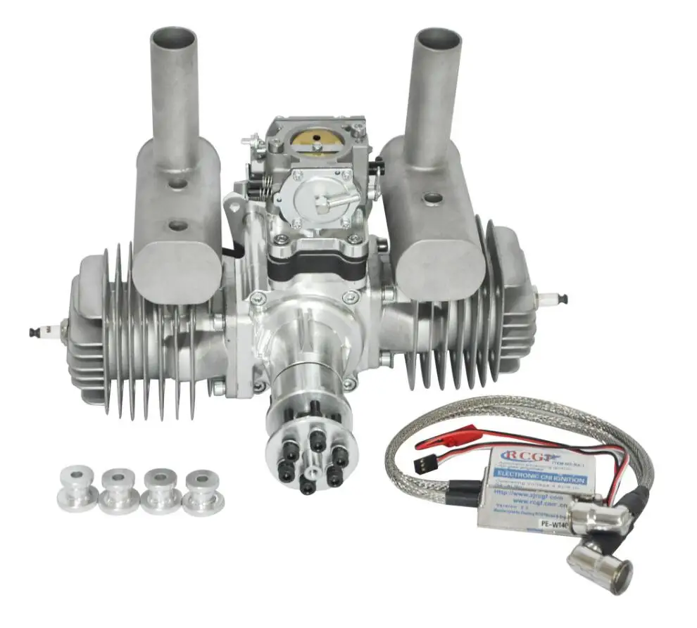 Двойной цилиндр RCGF 120cc для бензиновых/бензиновых двигателей двойной с