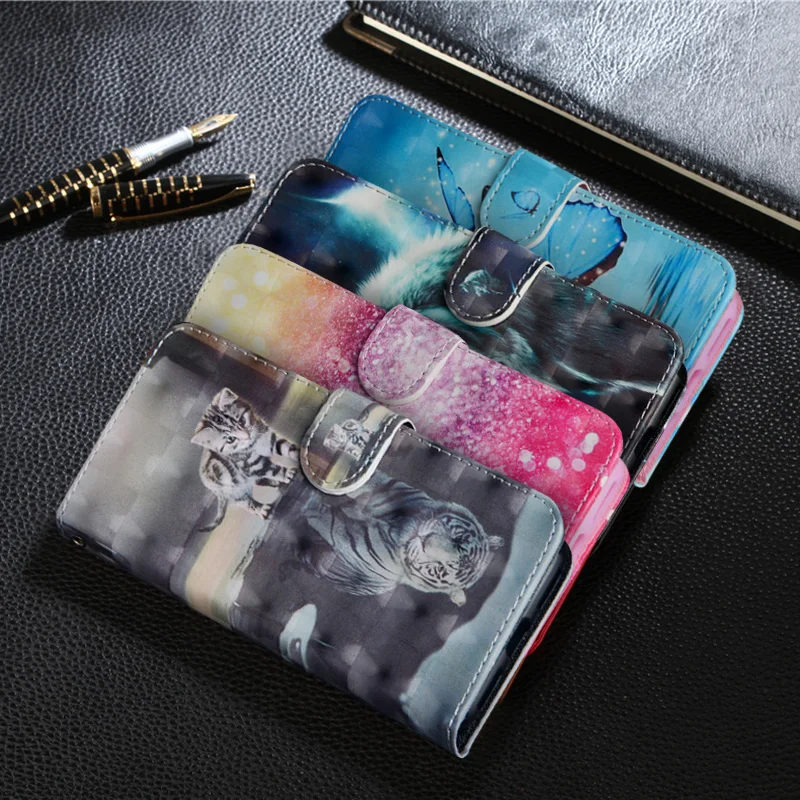 

Luxury Painting PU Leather Cover Case For Meizu M6 Luxury Wallet with Flip Stand Style cell Phone Bag Cover sFor Meizu M6 MINI
