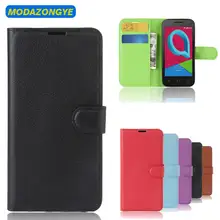 Alcatel U3 3G funda Alcatel U3 3G 4049D funda trasera de cuero PU teléfono Alcatel U3 3G 4049D 4049 U 3 4049X funda Flip