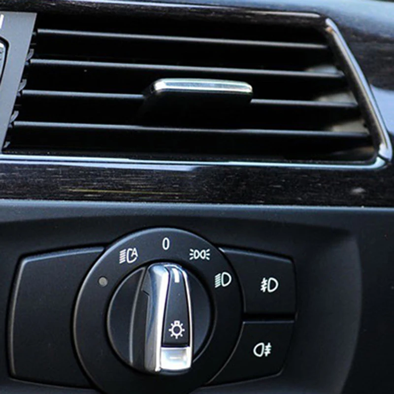 1 шт. Автомобильная Передняя вентиляционная вкладка/вентиляционный зажим для BMW E90/E91/E92/E93 3 серии 2006-2013 Черный Авто Интерьер средняя сторона вентиляционные отверстия зажимы