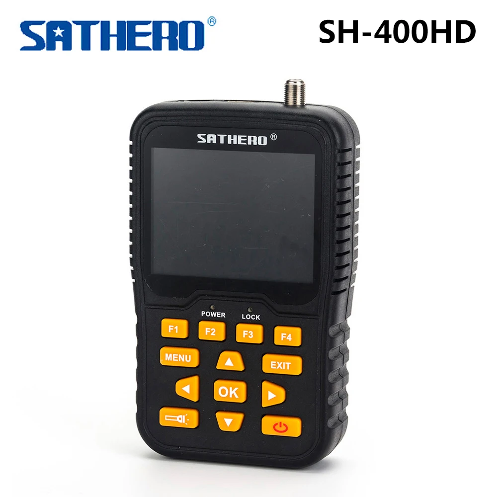 

SATHERO SH-400HD Signal Meter Finder DVB-S/S2 HDMI MPEG-2/MPEG-4/H.264 1080P HD 3.5 inch LCD Screen Digital Satellite Finder