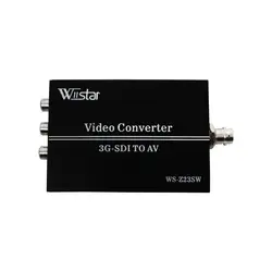 Wiistar HD/3G-SDI к AV конвертер CVBS SDI к 3RCA композитный аудио-видео конвертер адаптер для проекционного монитора камеры