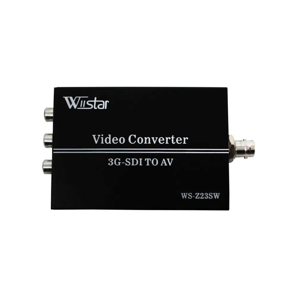 Conversor de Vídeo de Áudio Composto para Câmera de Monitor de Projeção 3g-sdi para av Sdi para 3rca Wiistar Cvbs Conversor hd –