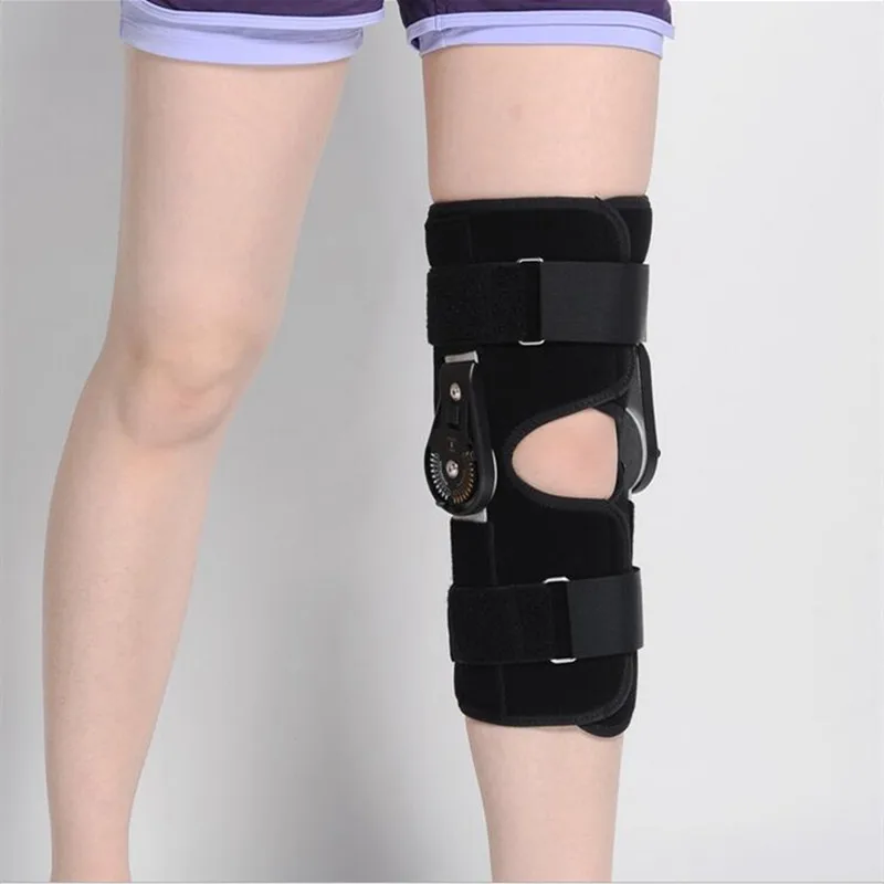 Medical Hinged Knee Orthosis Brace Adjustable Support Ligament Sport