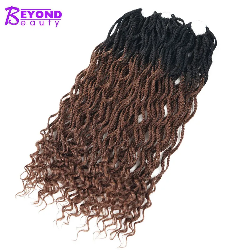 Beyond beauty кроше накладные волосы Омбре средняя коробка Вязание косичками косички синтетические плетеные волосы оптом