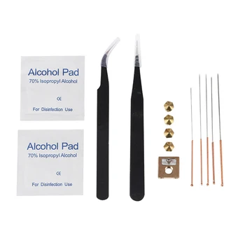 

For Dobit 3D printer accessories Ultimaker3 UM3 brass heating block nozzle cleaning kit M6*1 GB thread