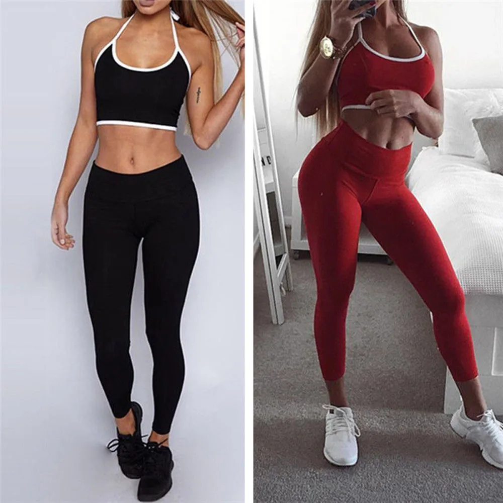 sports bra and sweatpants