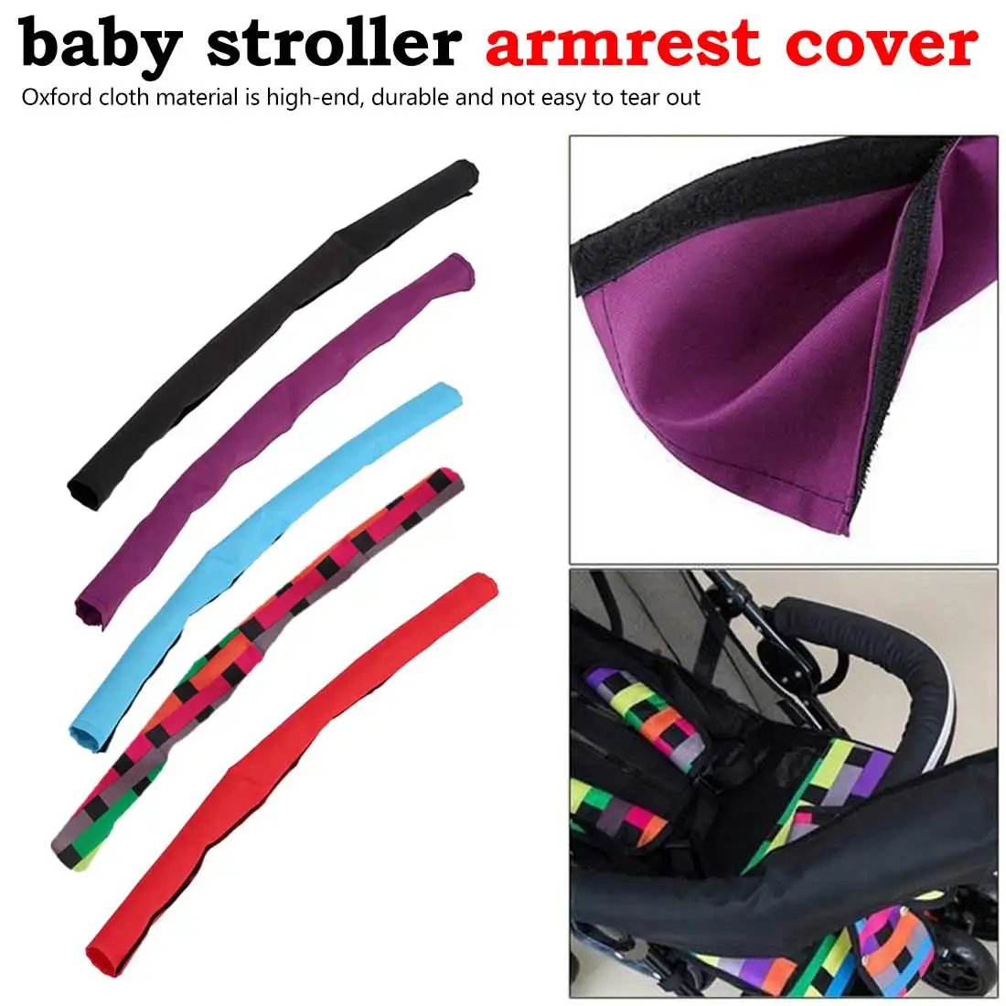 

1Pcs Soft Pram General Armrest Cover Bumper Bar Cover Infantil Buggy Carriages Cloth Case Washable Baby Stroller Accessories