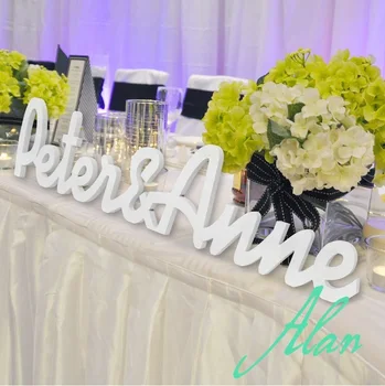 

Wooden PVC Letters - Freestanding Wedding Initial Signs - Personalized Table Signs - Initials 2 Letters and Ampersand